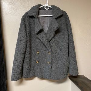 Gray Teddy Coat